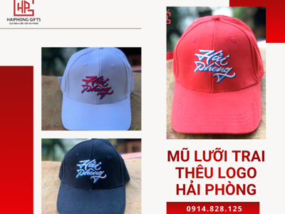 Chuyên cung cấp mũ lưỡi trai thêu logo Hải Phòng giá tốt số 1